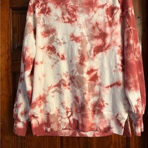 Treasure & Bond Pink and Cream Tie-Dye Sweater